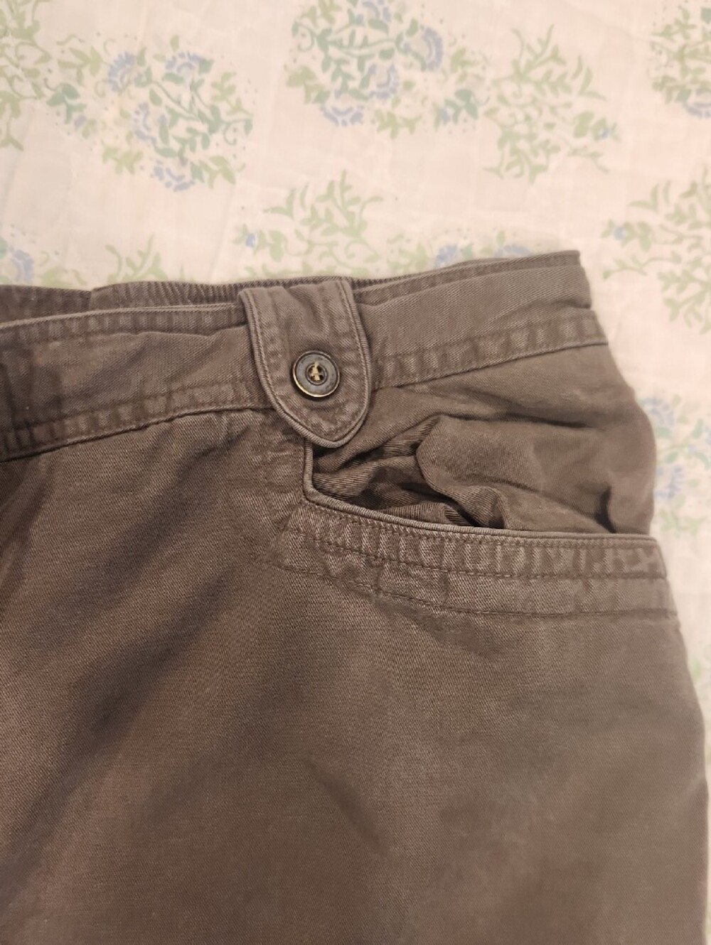 JM Collection Olive Drawstring Utility Pants - Picture 5 of 6
